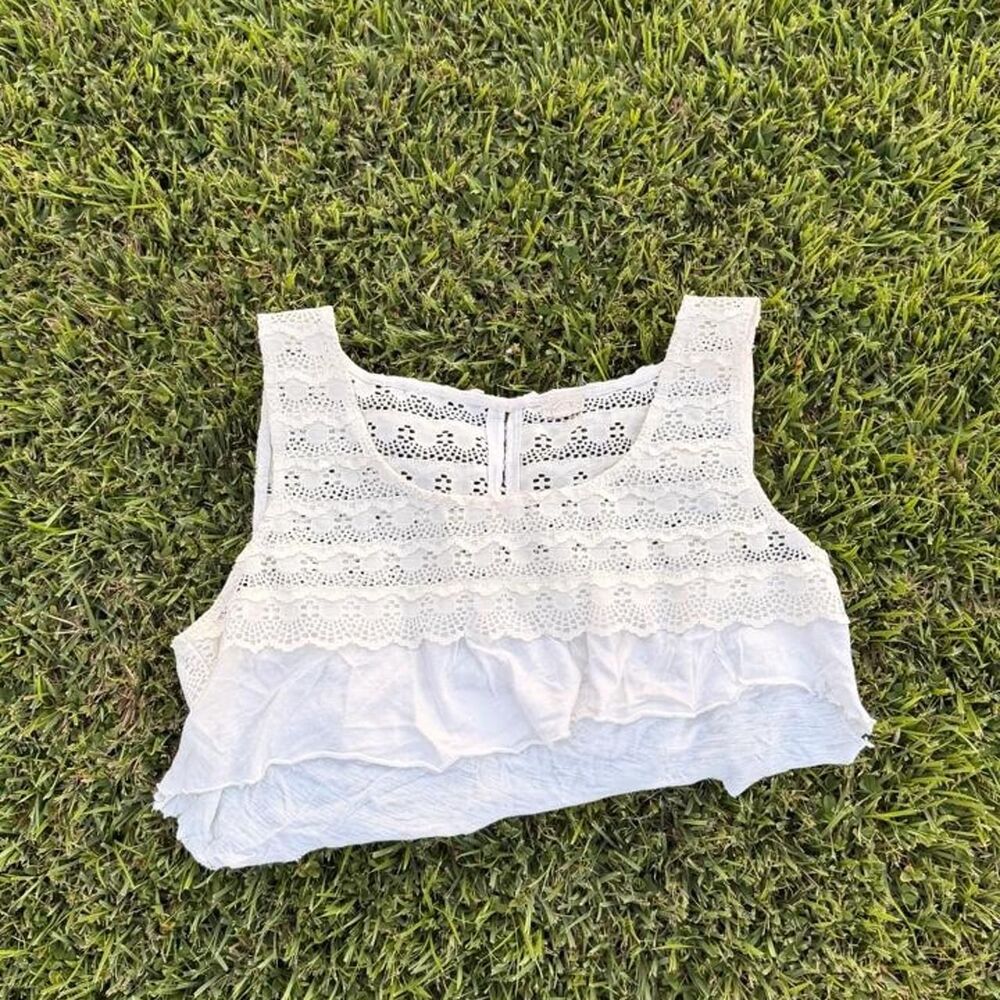 Jcrew Women's White Crop-top